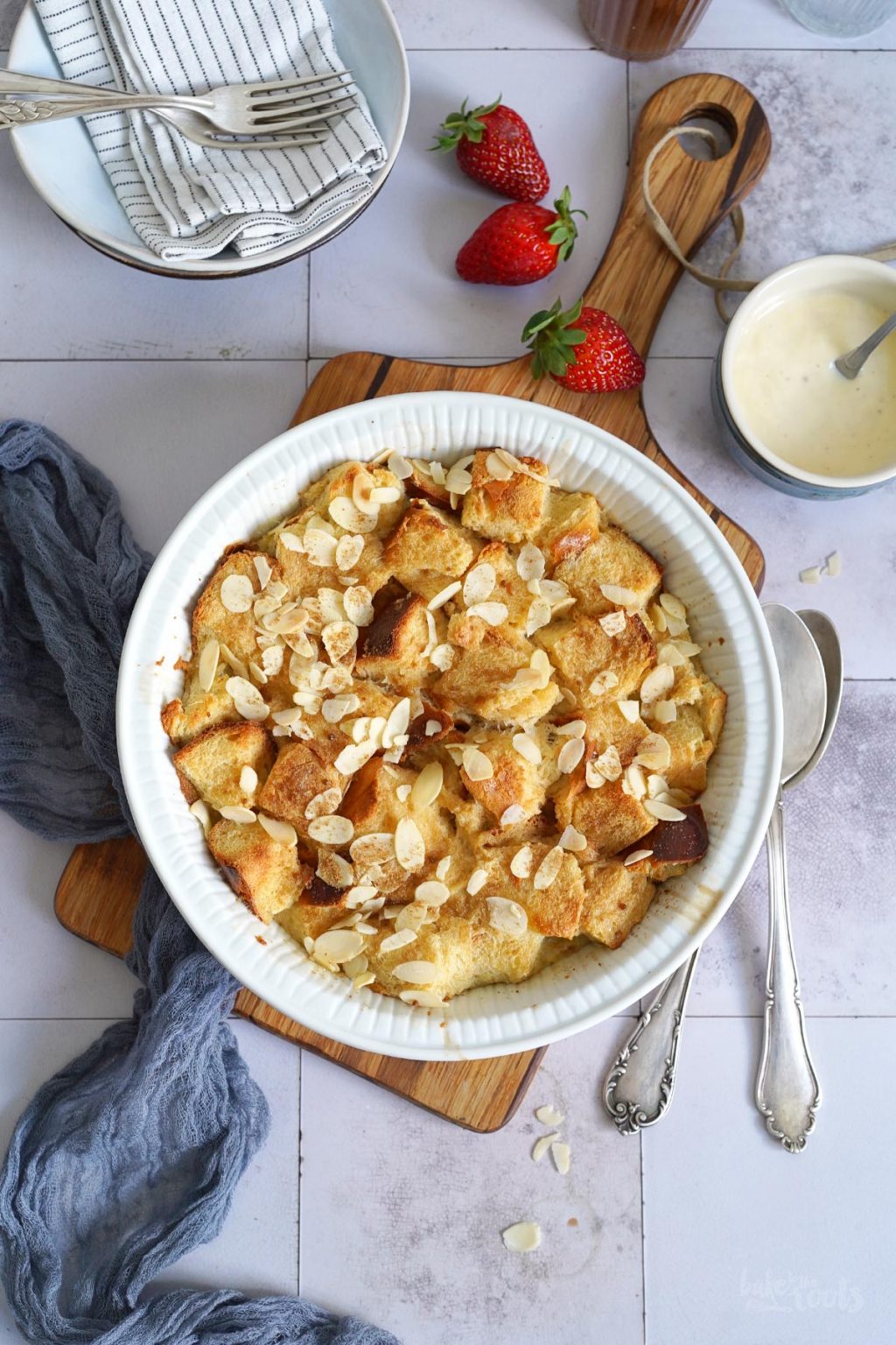 Einfacher Brotpudding (Resteverwertung) | Bake to the roots