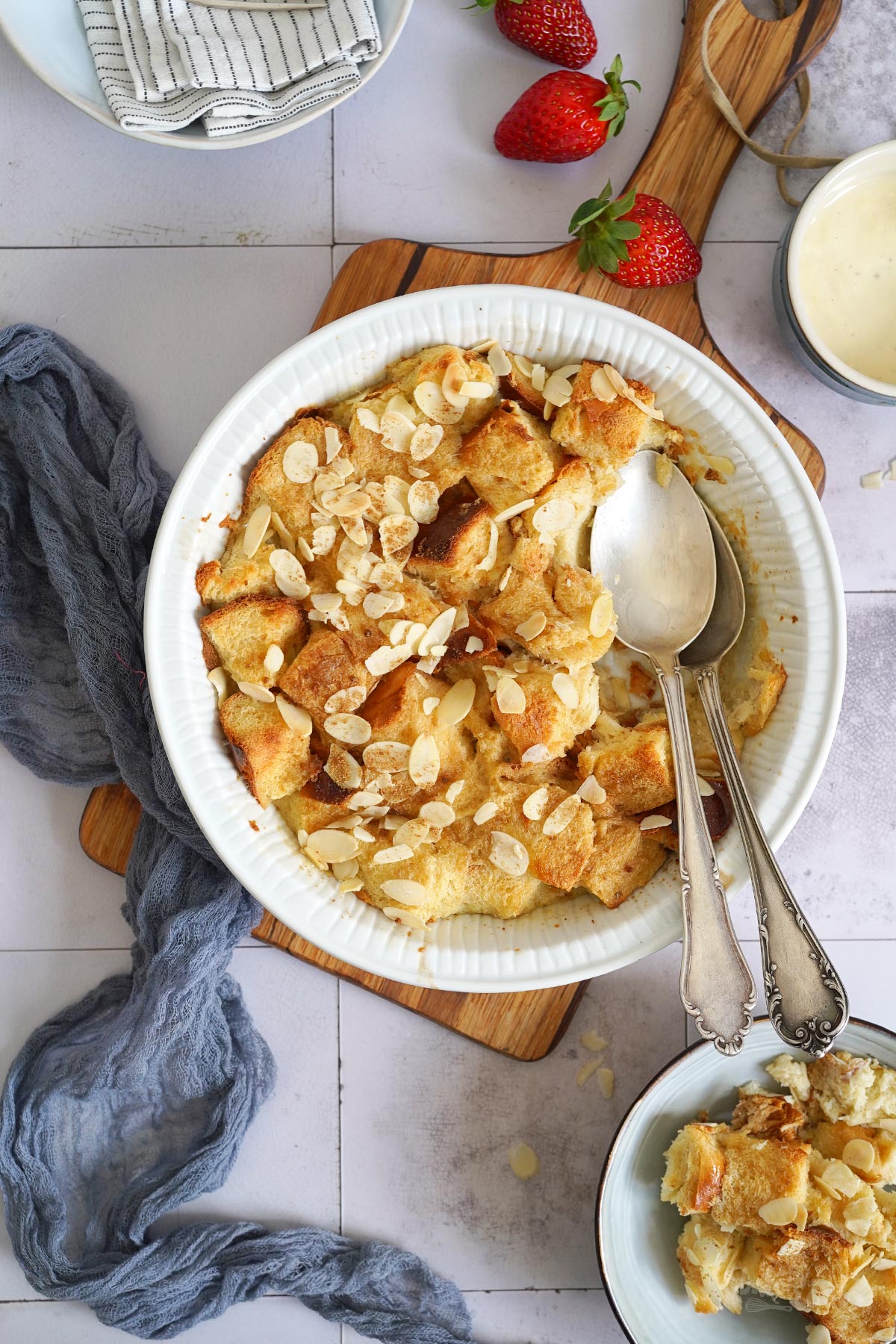 Simple & Easy Bread Pudding | Bake to the roots