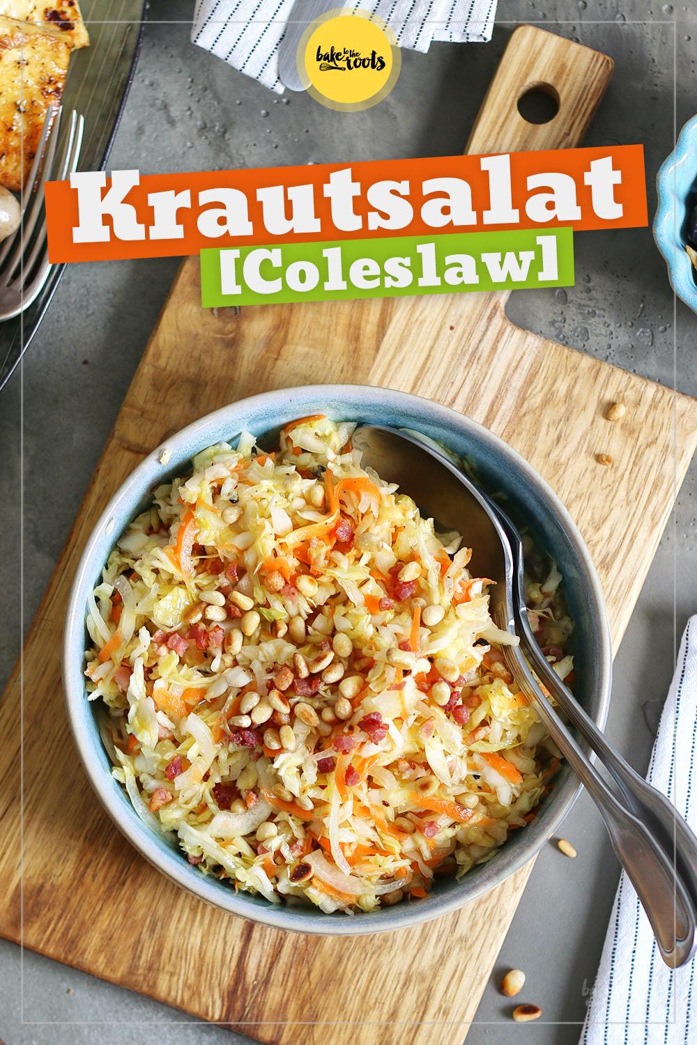 Easy Coleslaw with Bacon | Bake to the roots