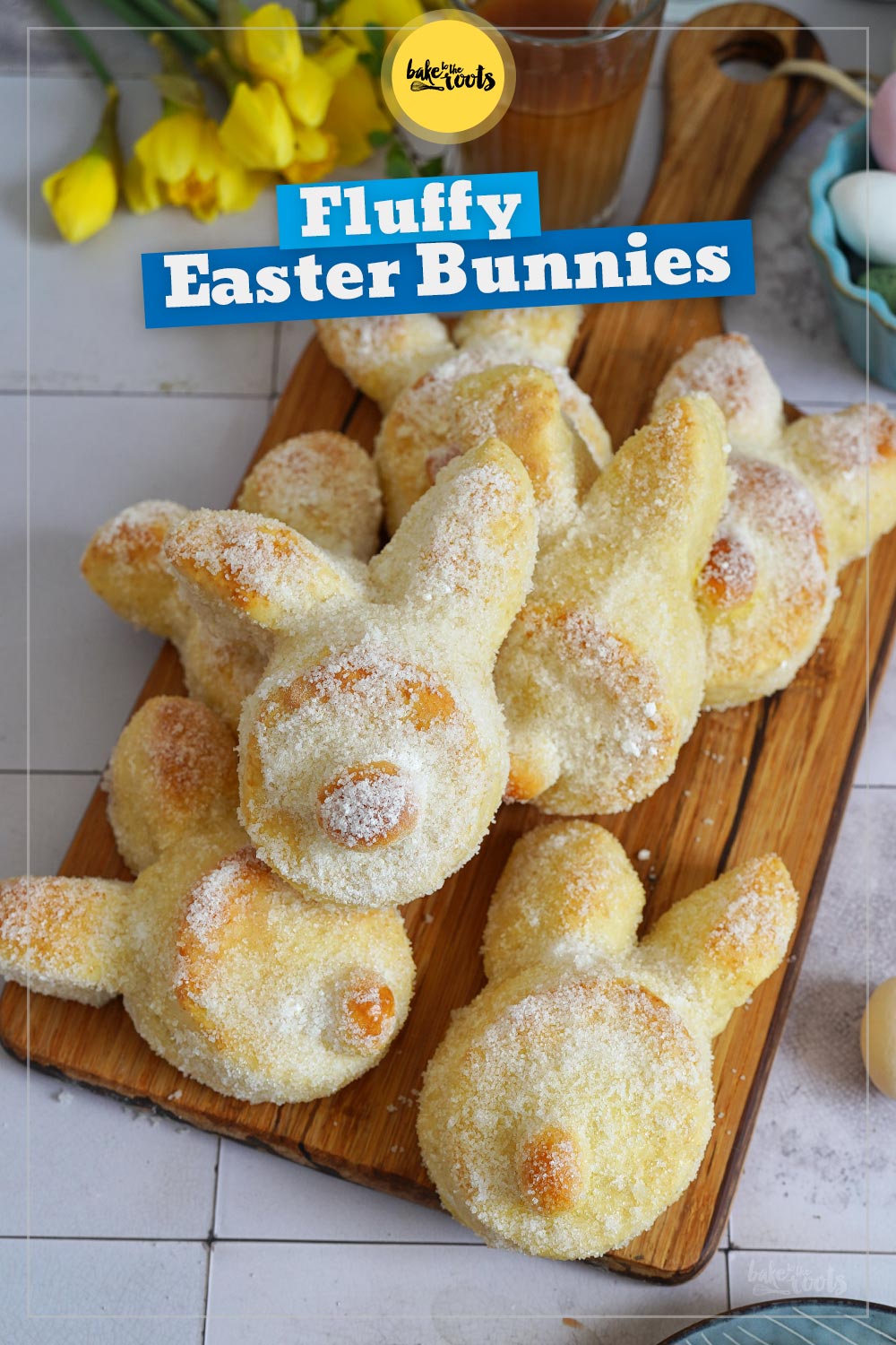 Fluffy Easter Bunnies (with Quark-Oil-Dough) | Bake to the roots
