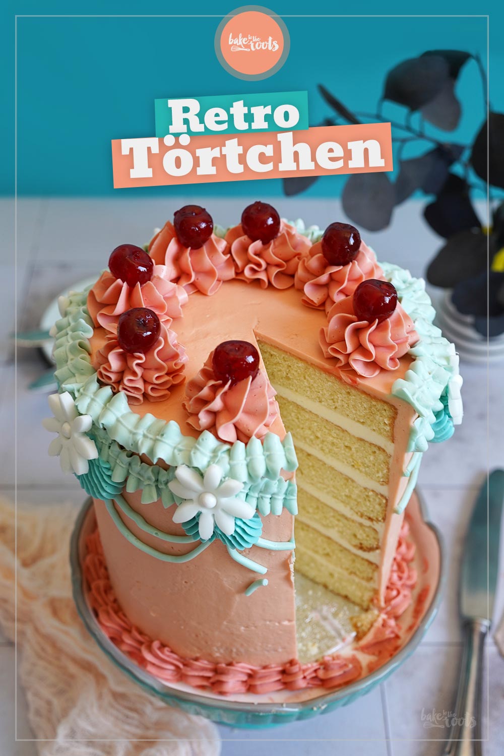 Retro Buttercream Layer Cake | Bake to the roots