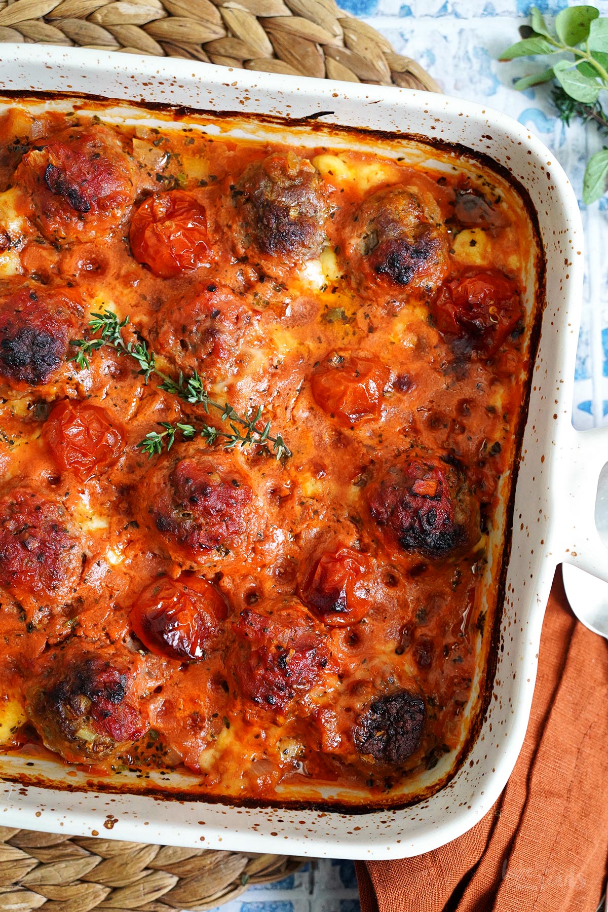 Italian Baked Meatballs (with Rice) | Bake to the roots