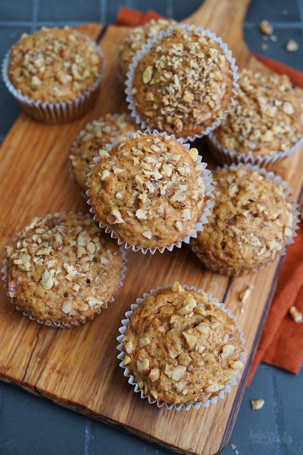 Einfache Banane & Walnuss Muffins | Bake to the roots