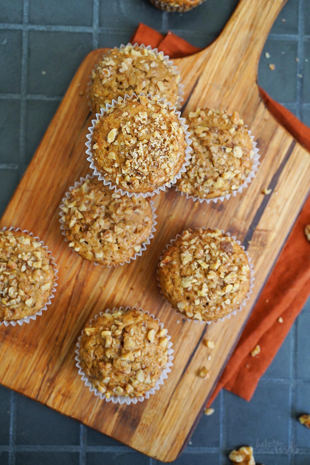 Einfache Banane & Walnuss Muffins | Bake to the roots