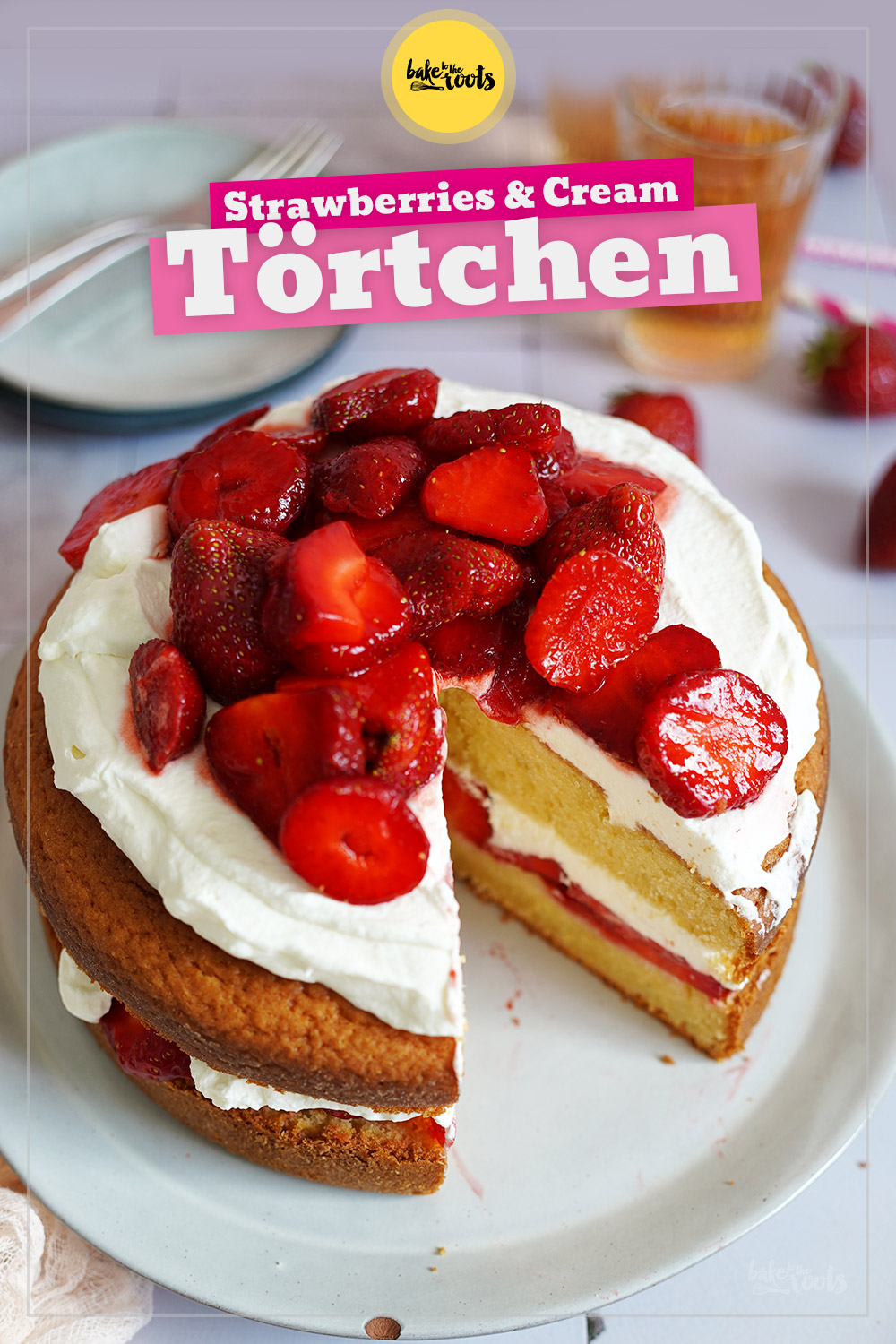 Strawberries & Cream Törtchen | Bake to the roots