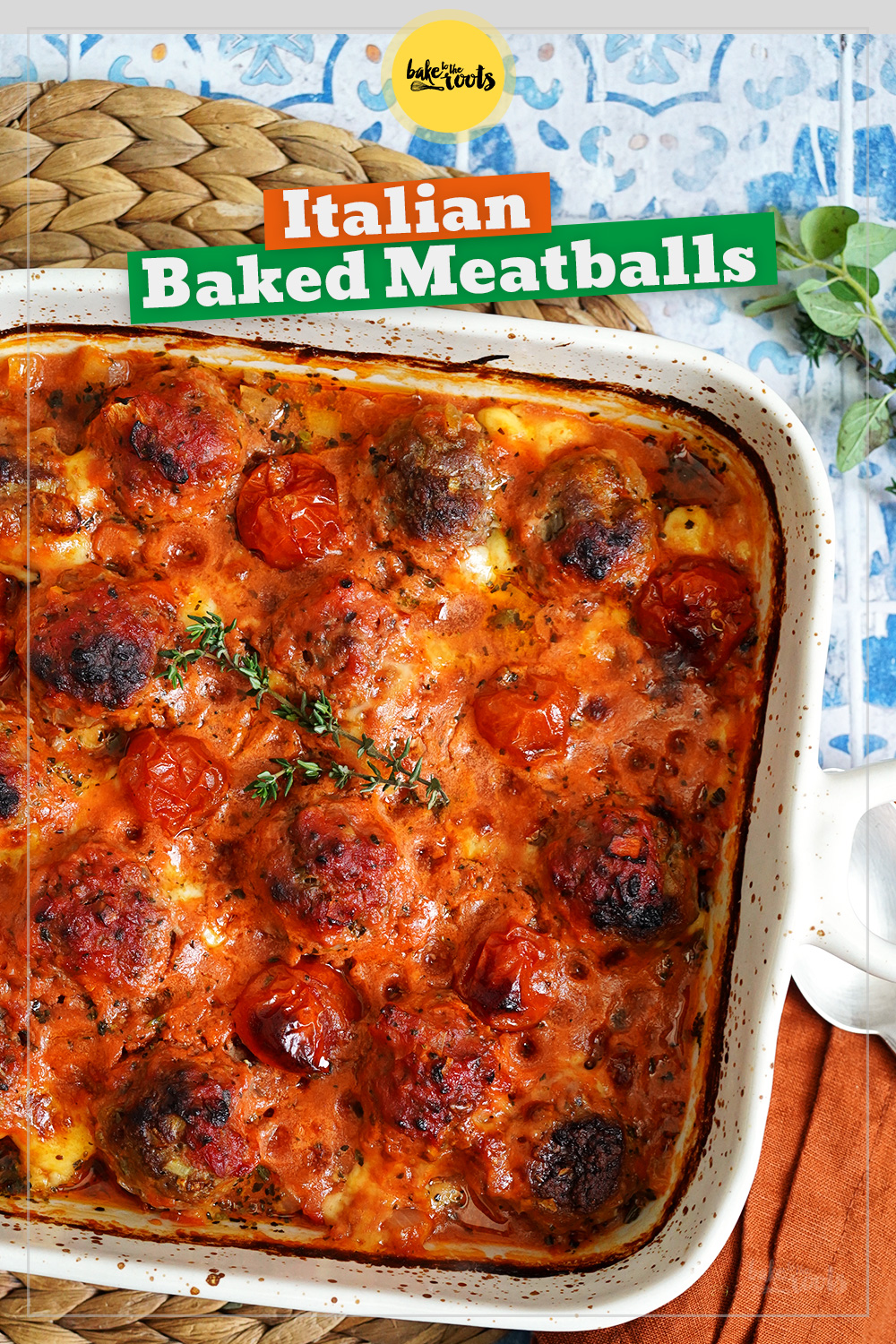 Italian Baked Meatballs (with Rice) | Bake to the roots