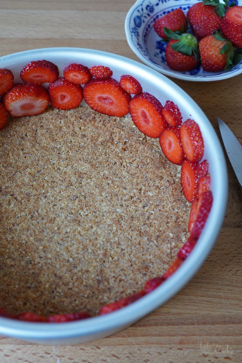 No-Bake Strawberry Cheesecake | Bake to the roots