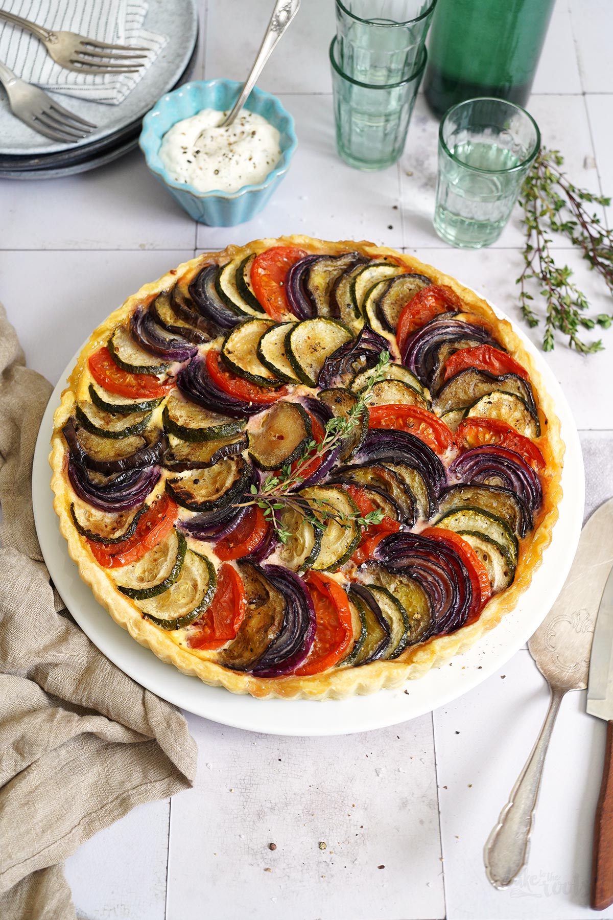 Einfache Ratatouille Tarte | Bake to the roots