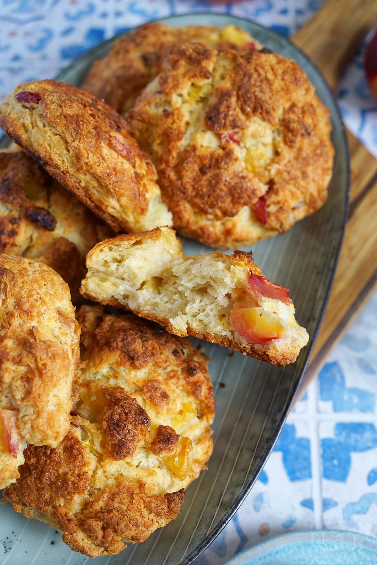 Nektarinen & Orangen Scones | Bake to the roots