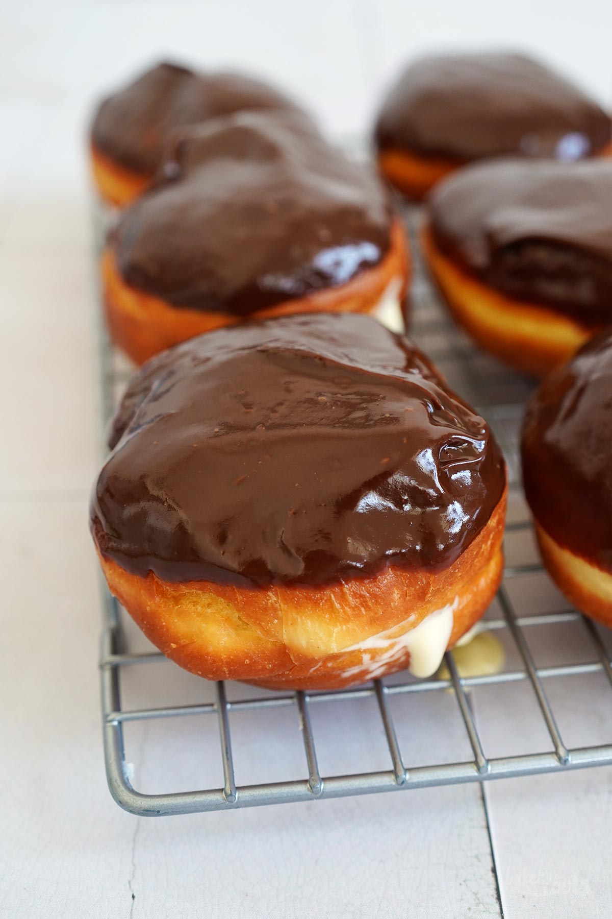 Easy Boston Cream Donuts Bake to the roots