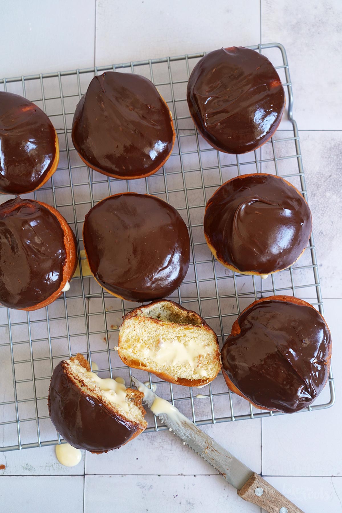 Boston Cream Donuts | Bake to the roots
