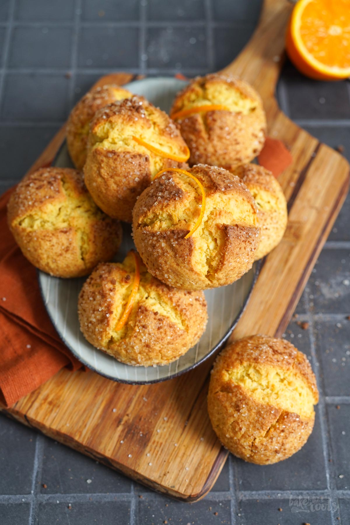 Vegane Orangen Cookies (Portakallı kurabiye) | Bake to the roots