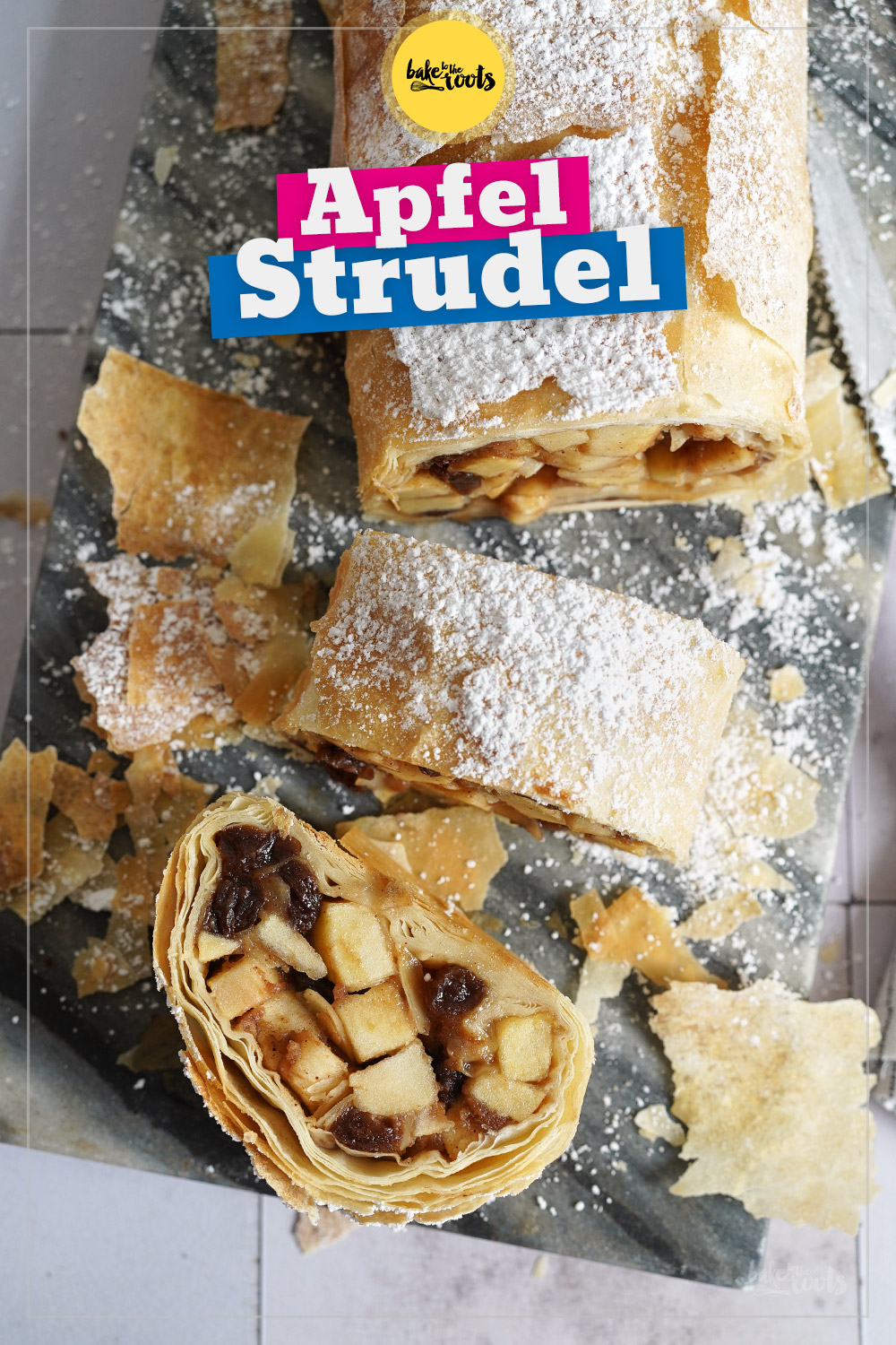 Einfacher Apfelstrudel (mit Filoteig) | Bake to the roots