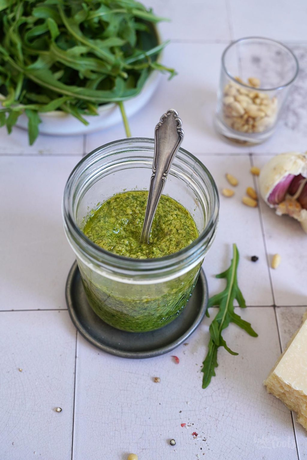 Einfaches Rucola Pesto | Bake to the roots Einfaches Rucola Pesto | Bake to the roots