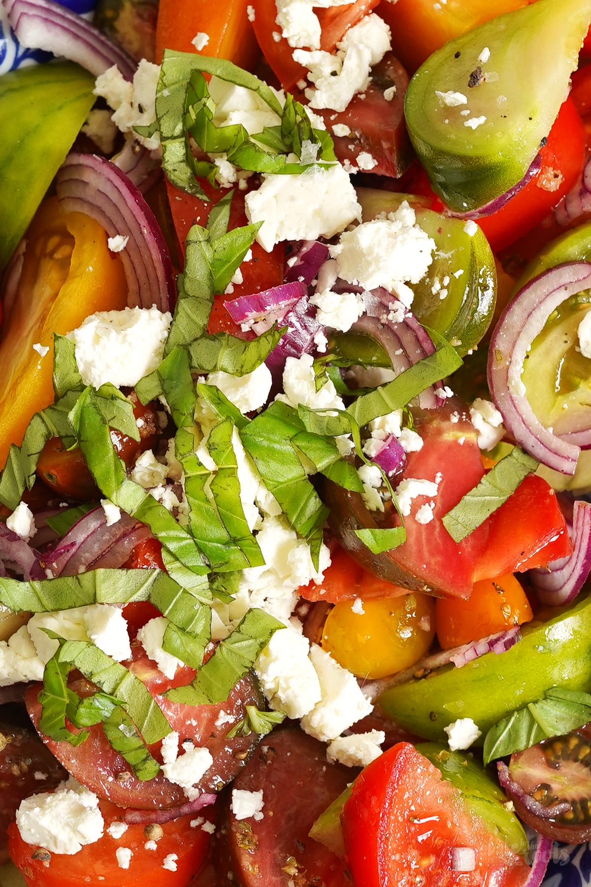Bunter Tomatensalat (mit Feta) | Bake to the roots