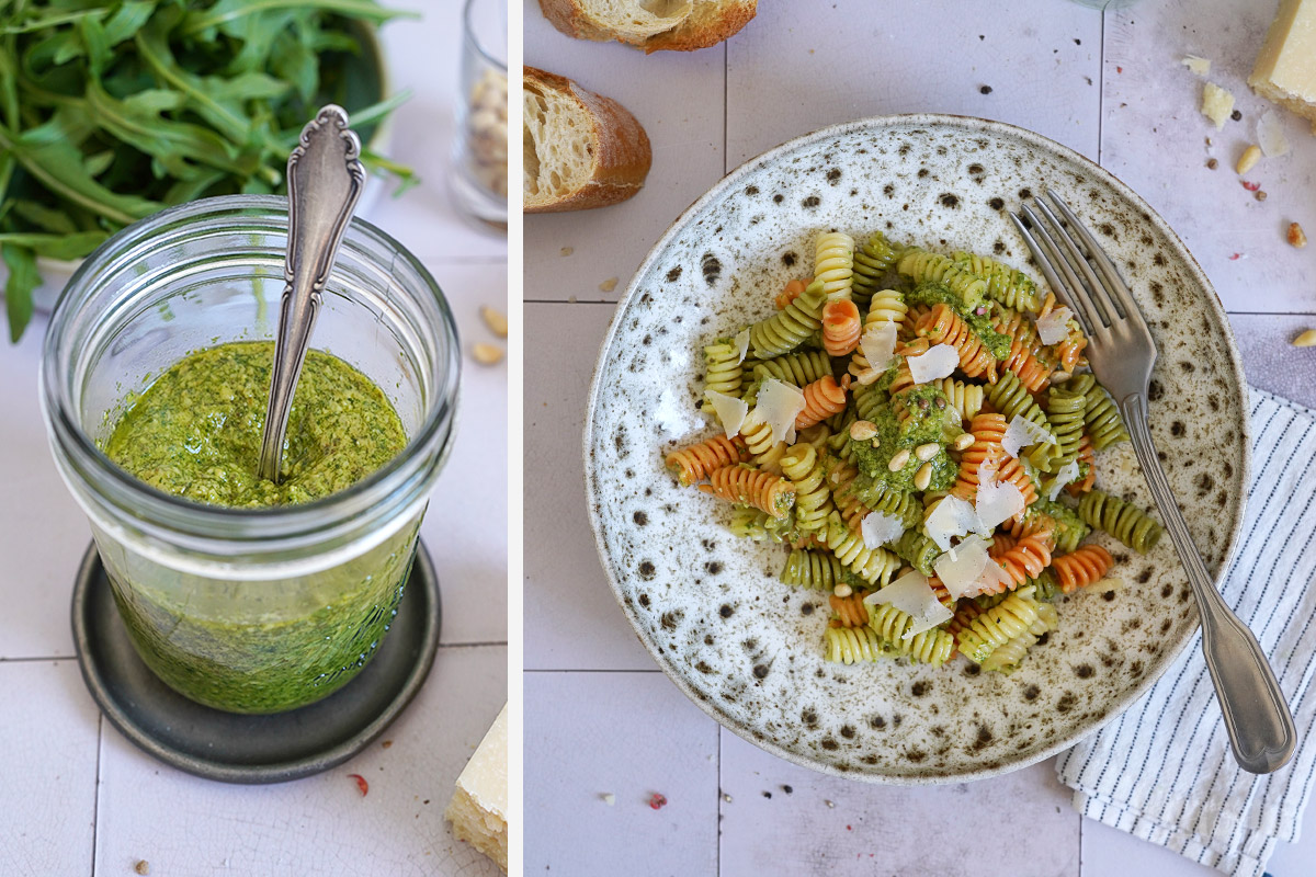 Einfaches Rucola Pesto | Bake to the roots