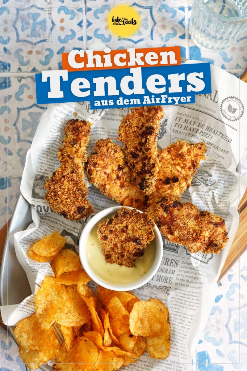 Chicken Tenders mit Honey Mustard Dip (aus dem AirFryer) | Bake to the roots
