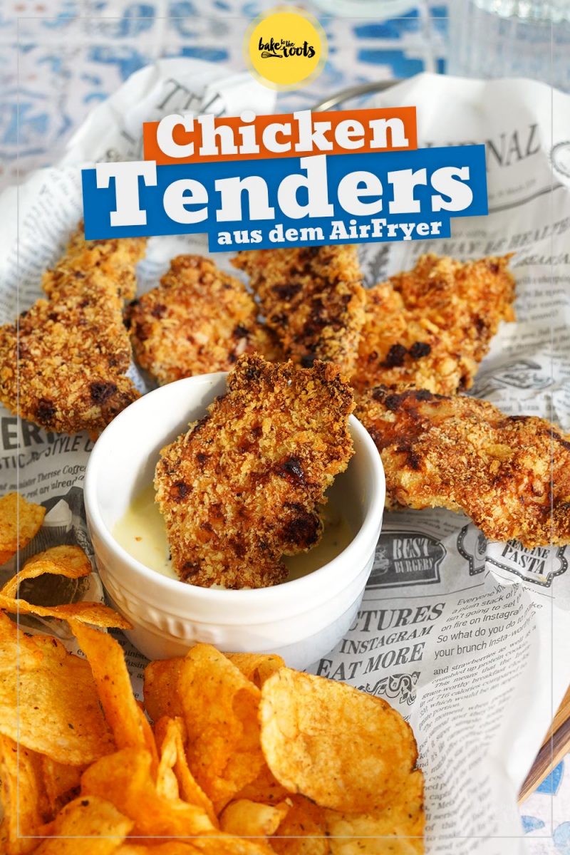 Chicken Tenders mit Honey Mustard Dip (aus dem AirFryer) | Bake to the roots