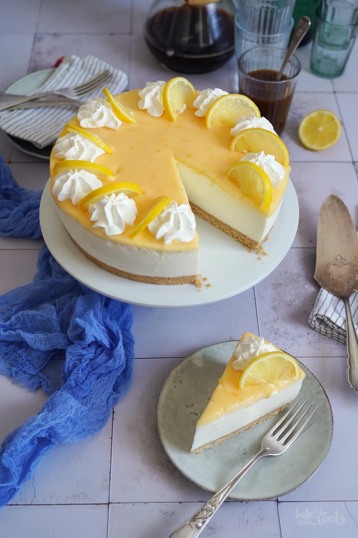 No-Bake Buttermilk Lemon Cheesecake | Bake to the roots
