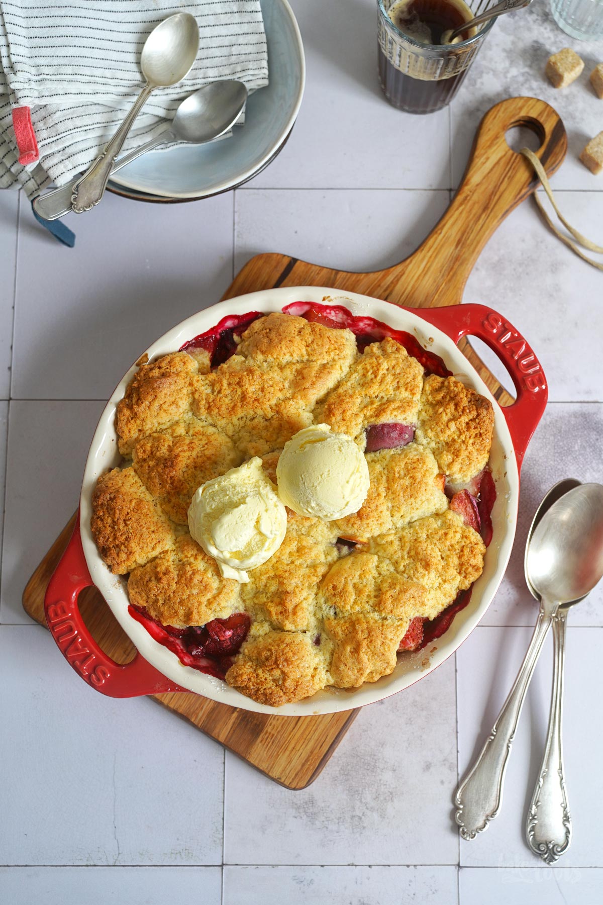 Peach 'n' Berries Summer Cobbler | Bake to the roots