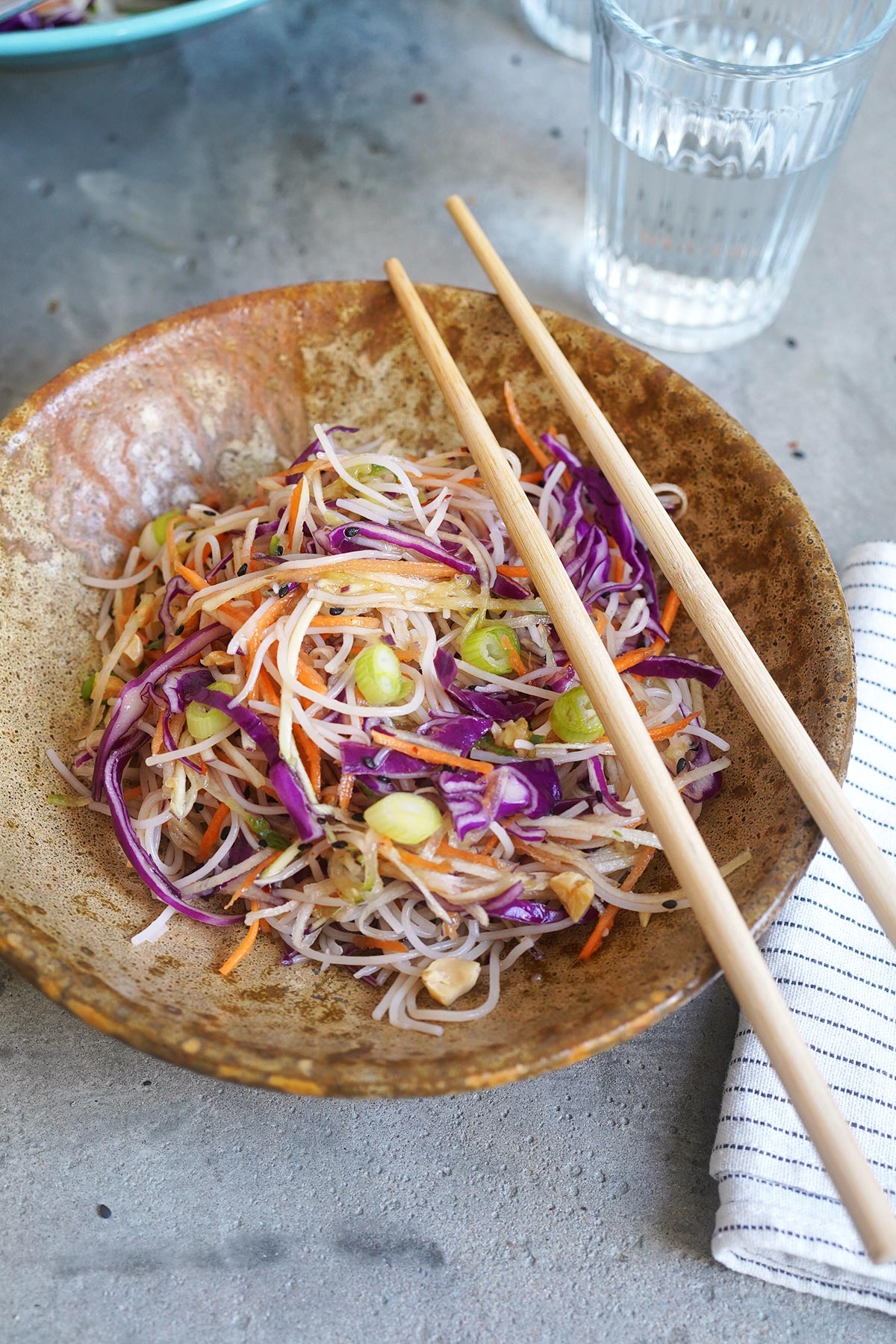 Vermicelli Rice Noodle Salad (vegan) | Bake to the roots