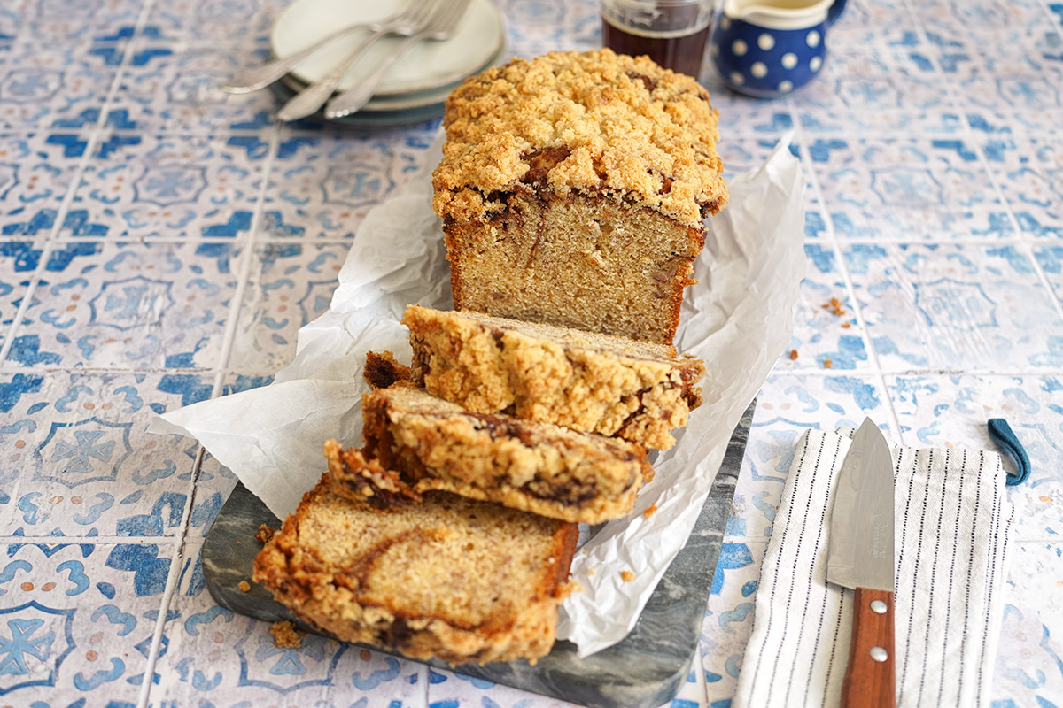 Nutella Biscoff Bananenbrot | Bake to the roots