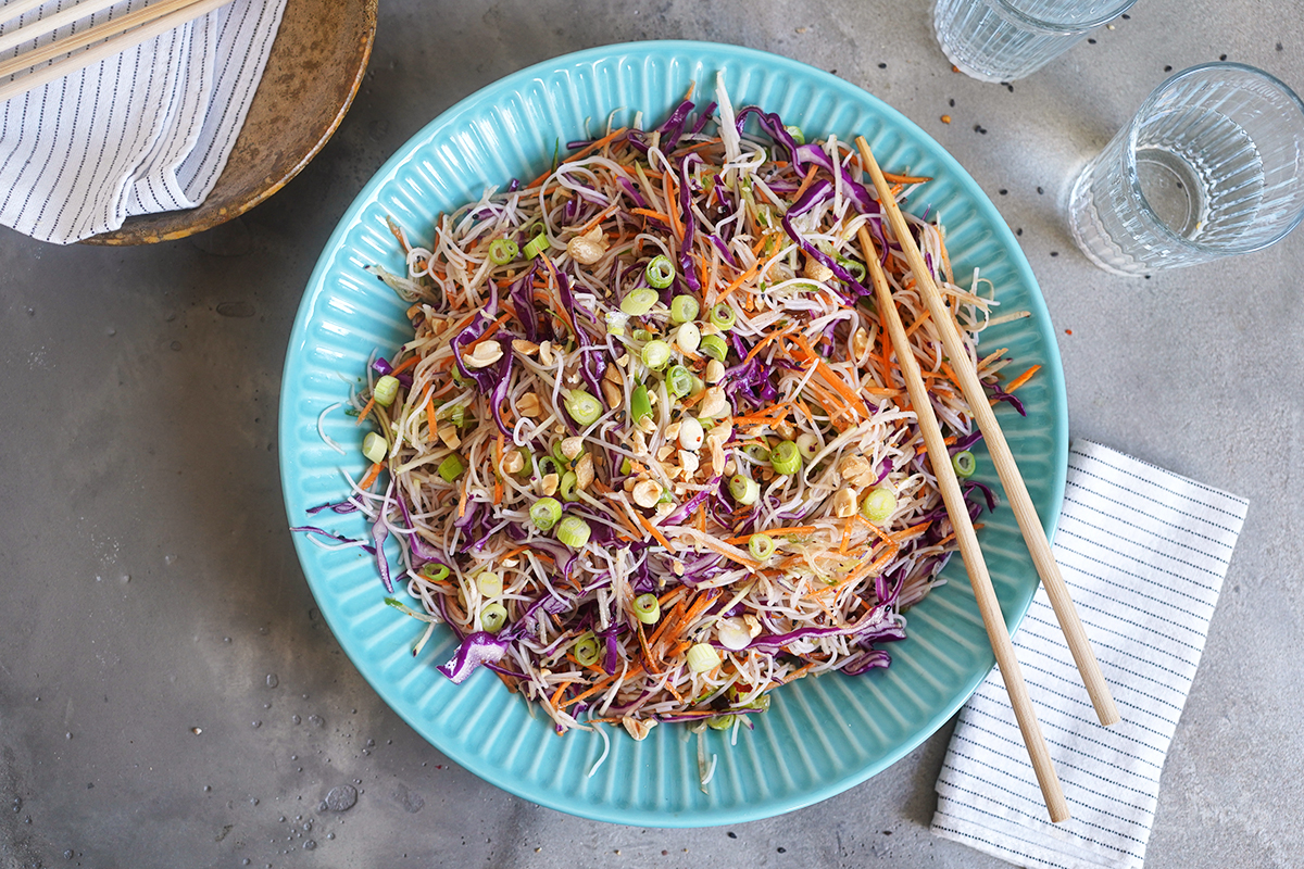 Vermicelli Rice Noodle Salad (vegan) | Bake to the roots