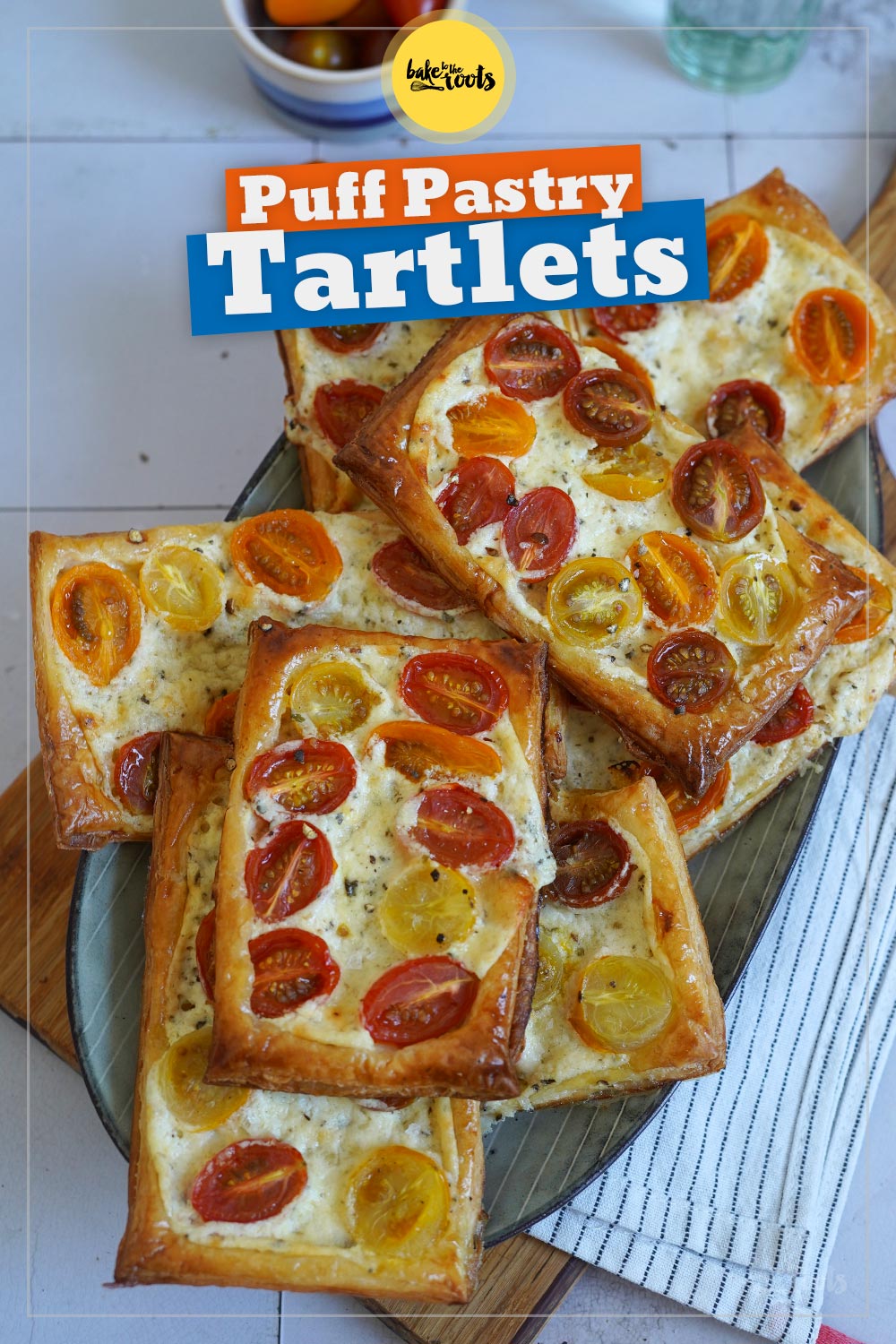 Tartlets with Cream Cheese & Tomatoes | Bake to the roots