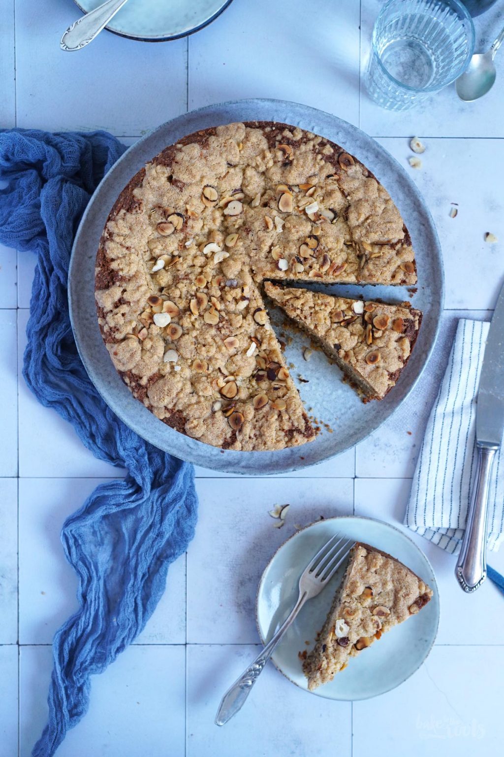 Simple &amp; Easy Hazelnut Almond Streusel Coffee Cake | BTTR
