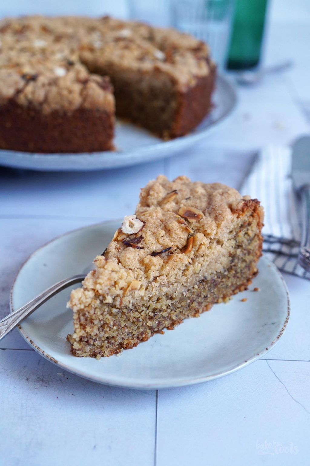 Simple &amp; Easy Hazelnut Almond Streusel Coffee Cake | BTTR