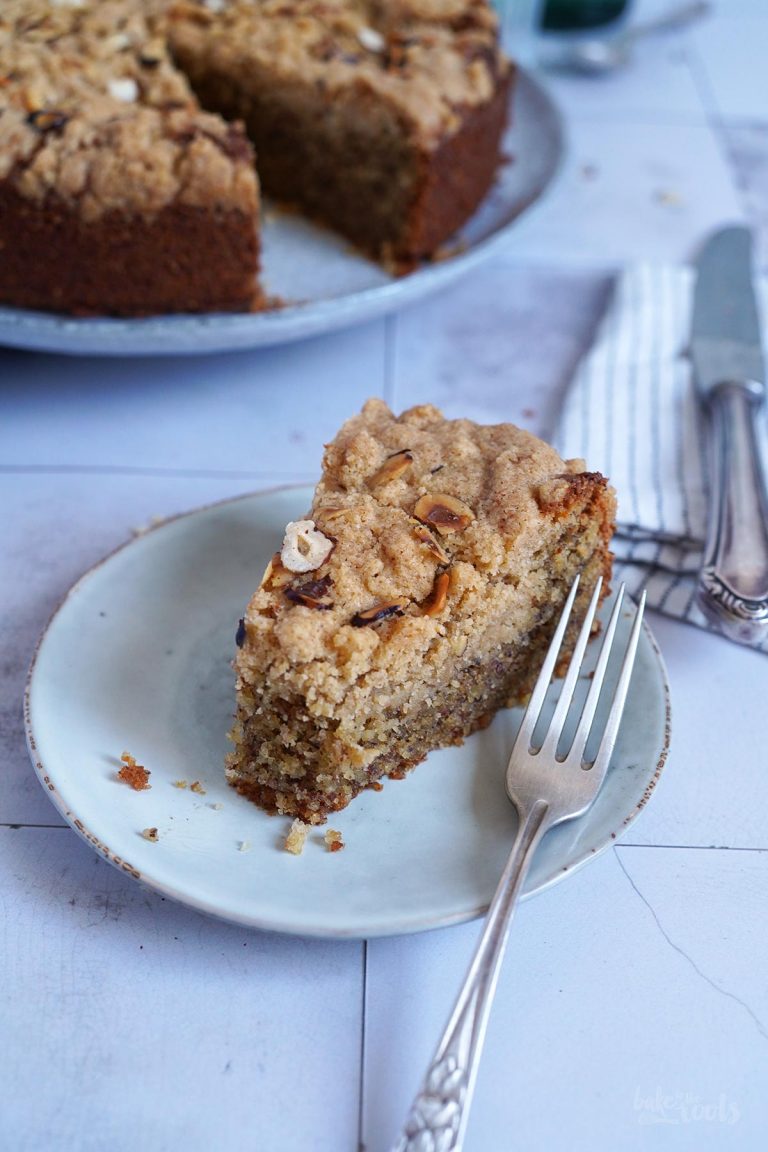 Simple &amp; Easy Hazelnut Almond Streusel Coffee Cake | BTTR