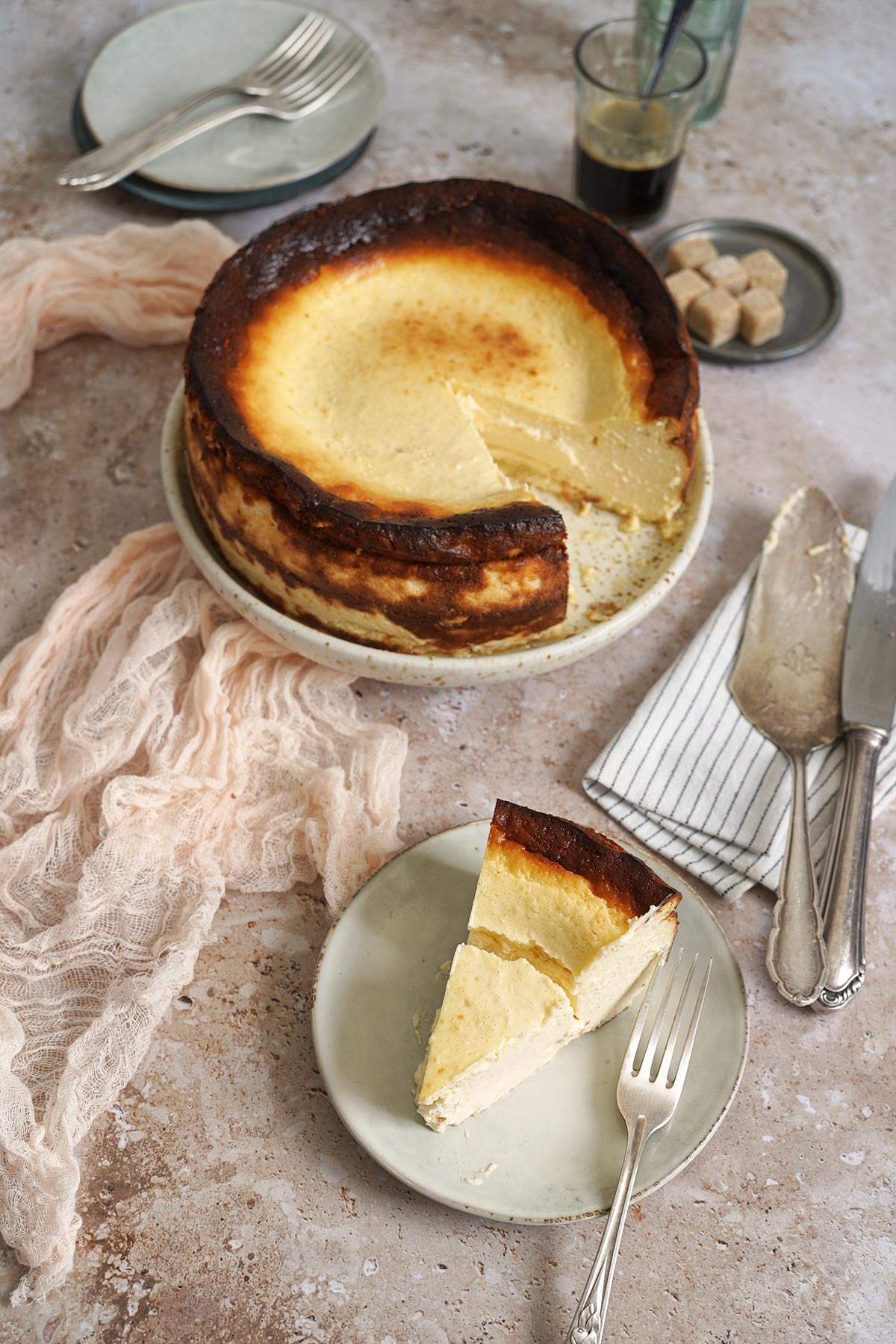 Classic San Sebastian Cheesecake (Burnt Cheesecake) | Bake to the roots