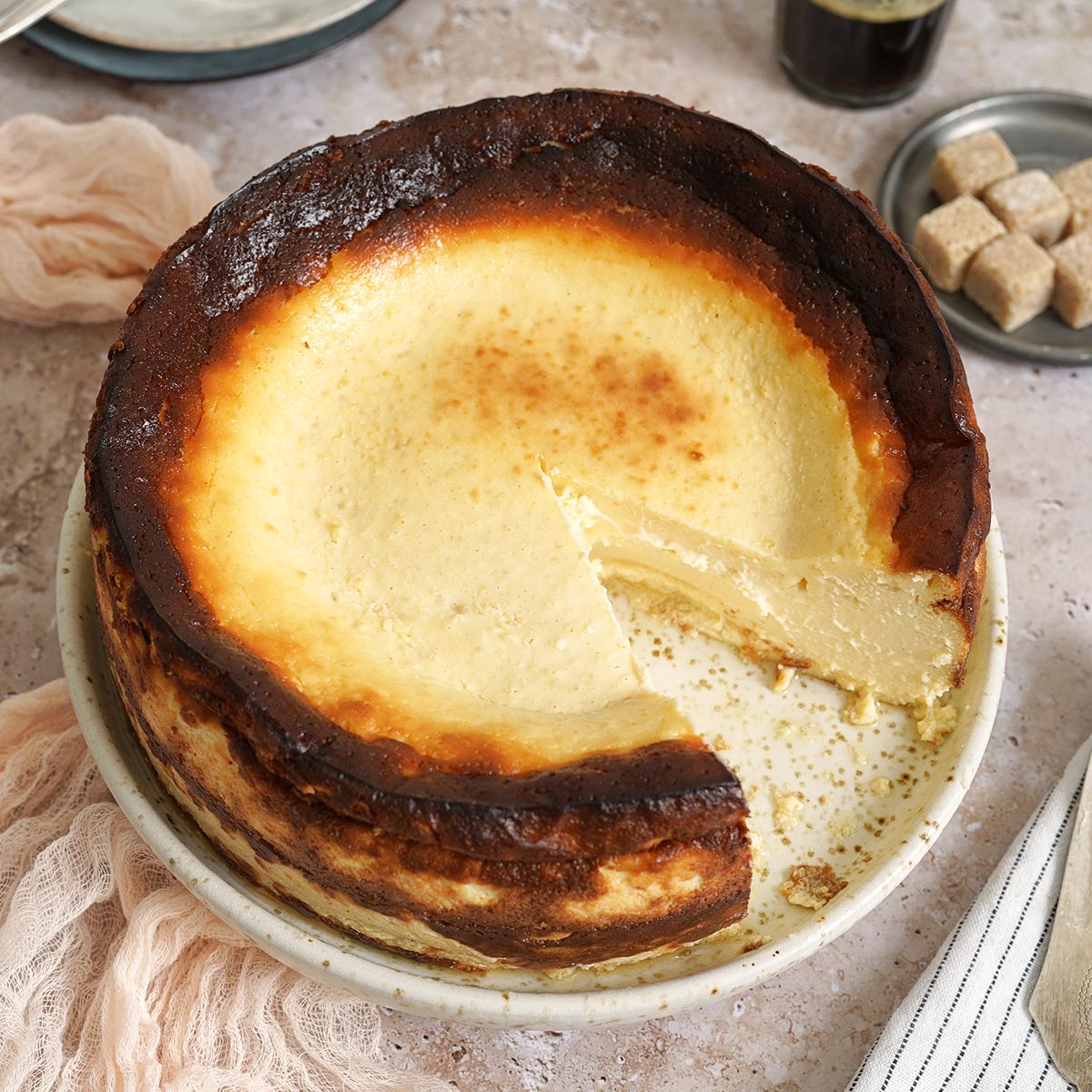 Mini Burnt Basque Cheesecake - Rich And Delish