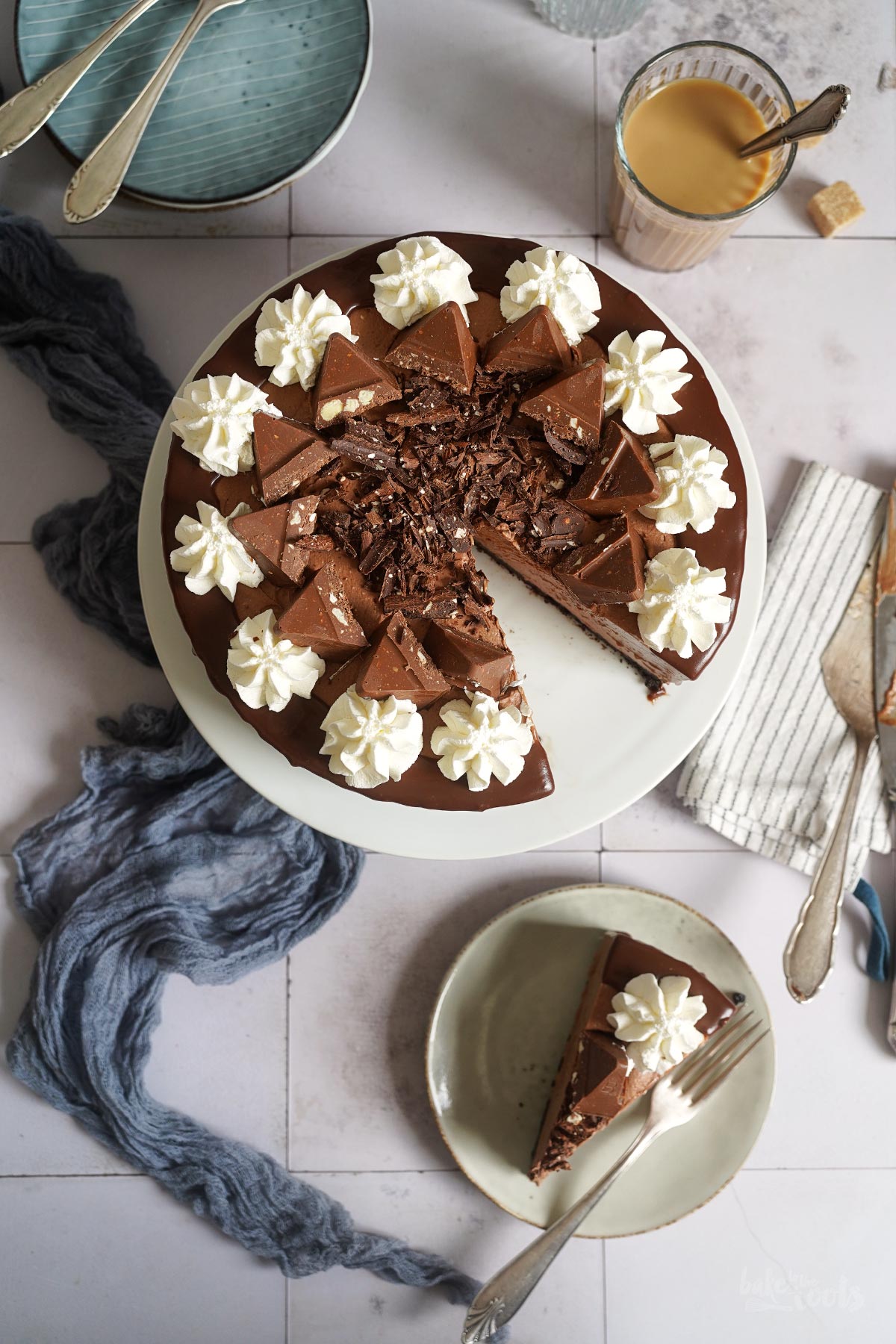No-Bake Toblerone Chocolate Cheesecake | Bake to the roots