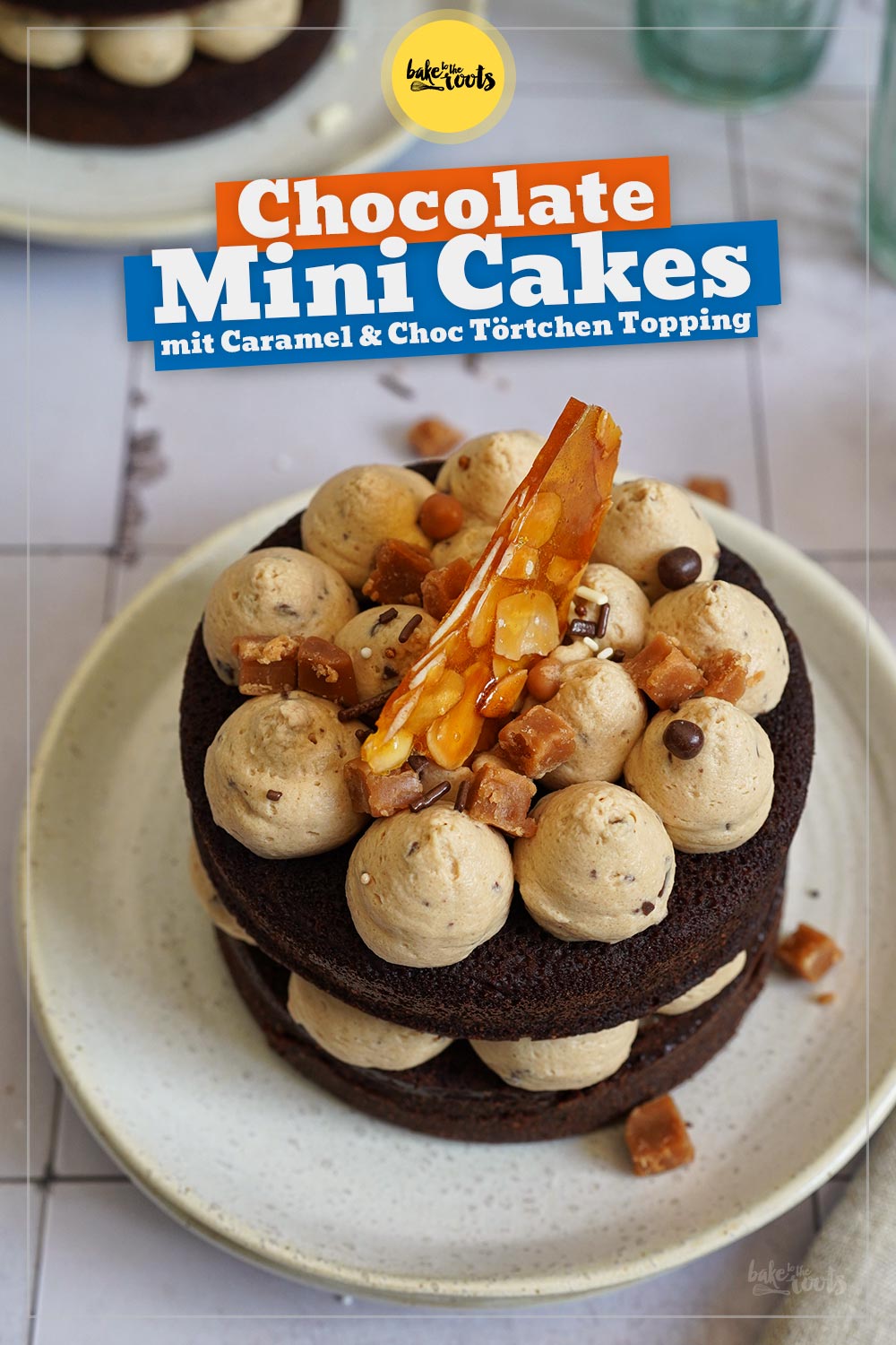 Schokolade & Karamell Mini Kuchen | Bake to the roots