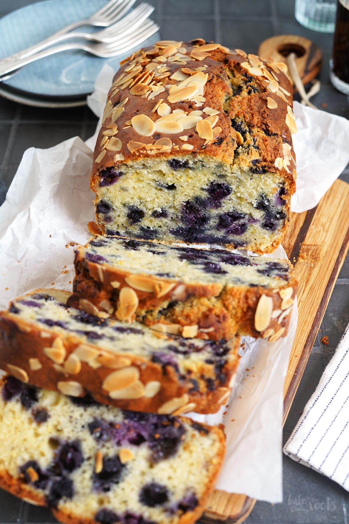 Einfacher Blaubeeren & Zitrone Kastenkuchen | Bake to the roots