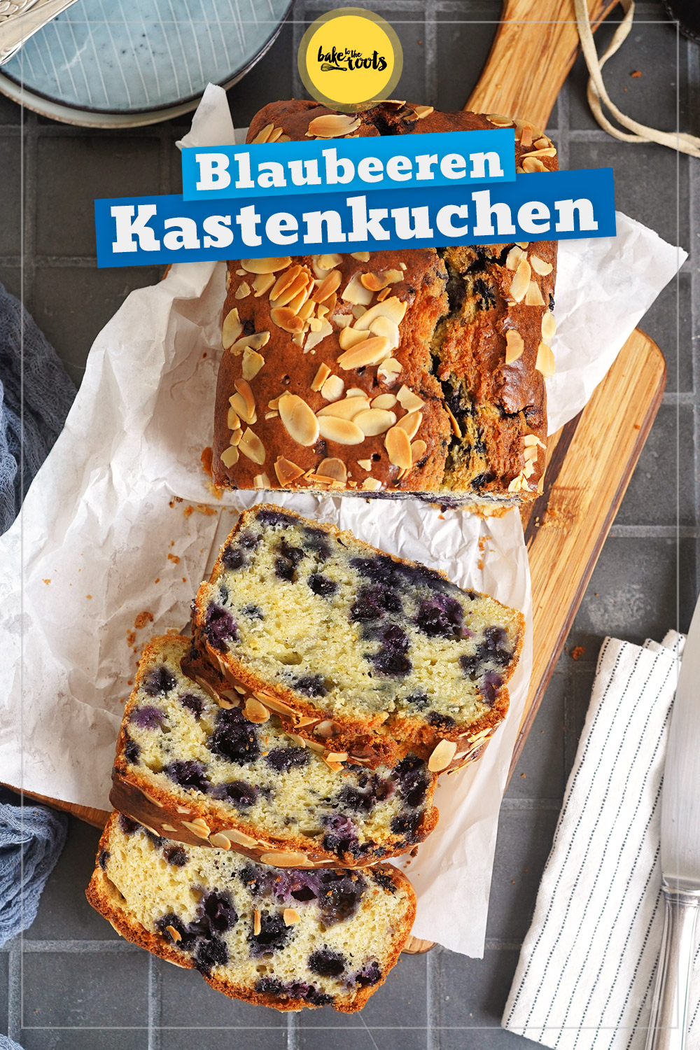 Einfacher Blaubeeren & Zitrone Kastenkuchen | Bake to the roots