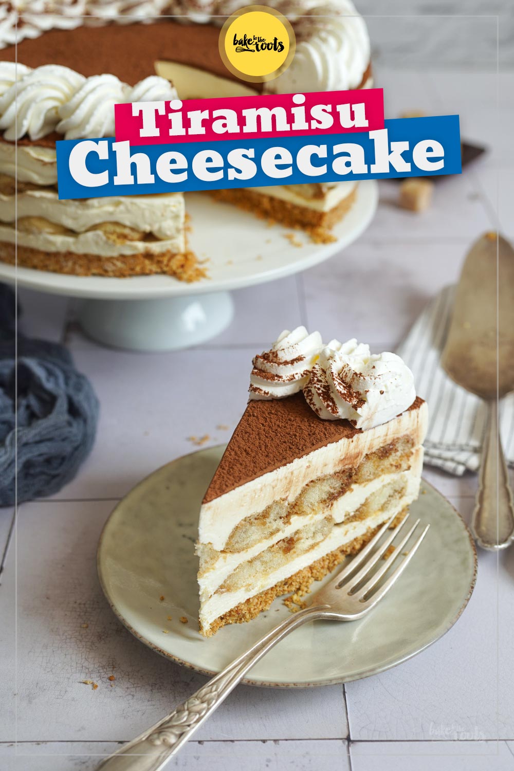No-Bake Tiramisu Cheesecake | Bake to the roots