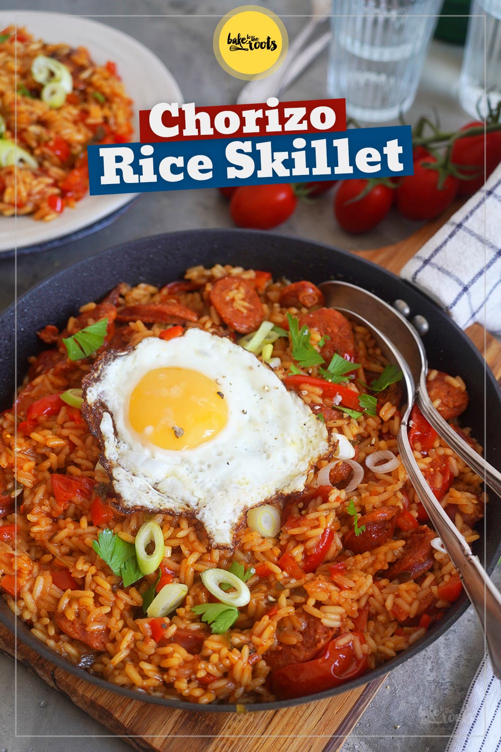 One-Pan Rice & Chorizo Skillet | Bake to the roots