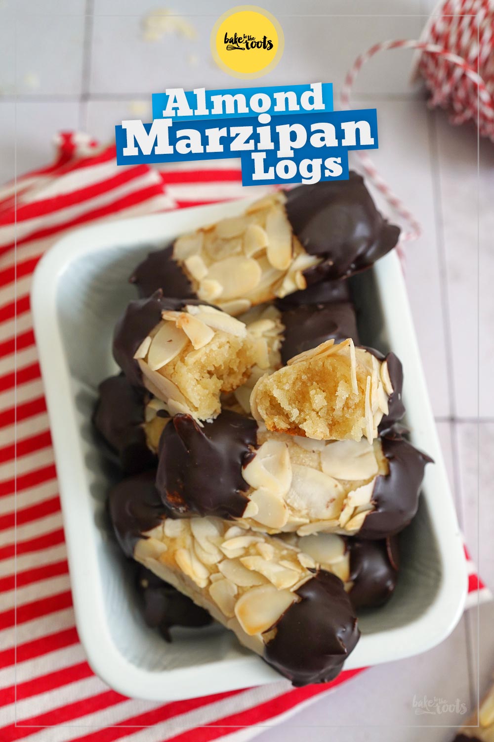 Easy Almond Marzipan Logs | Bake to the roots
