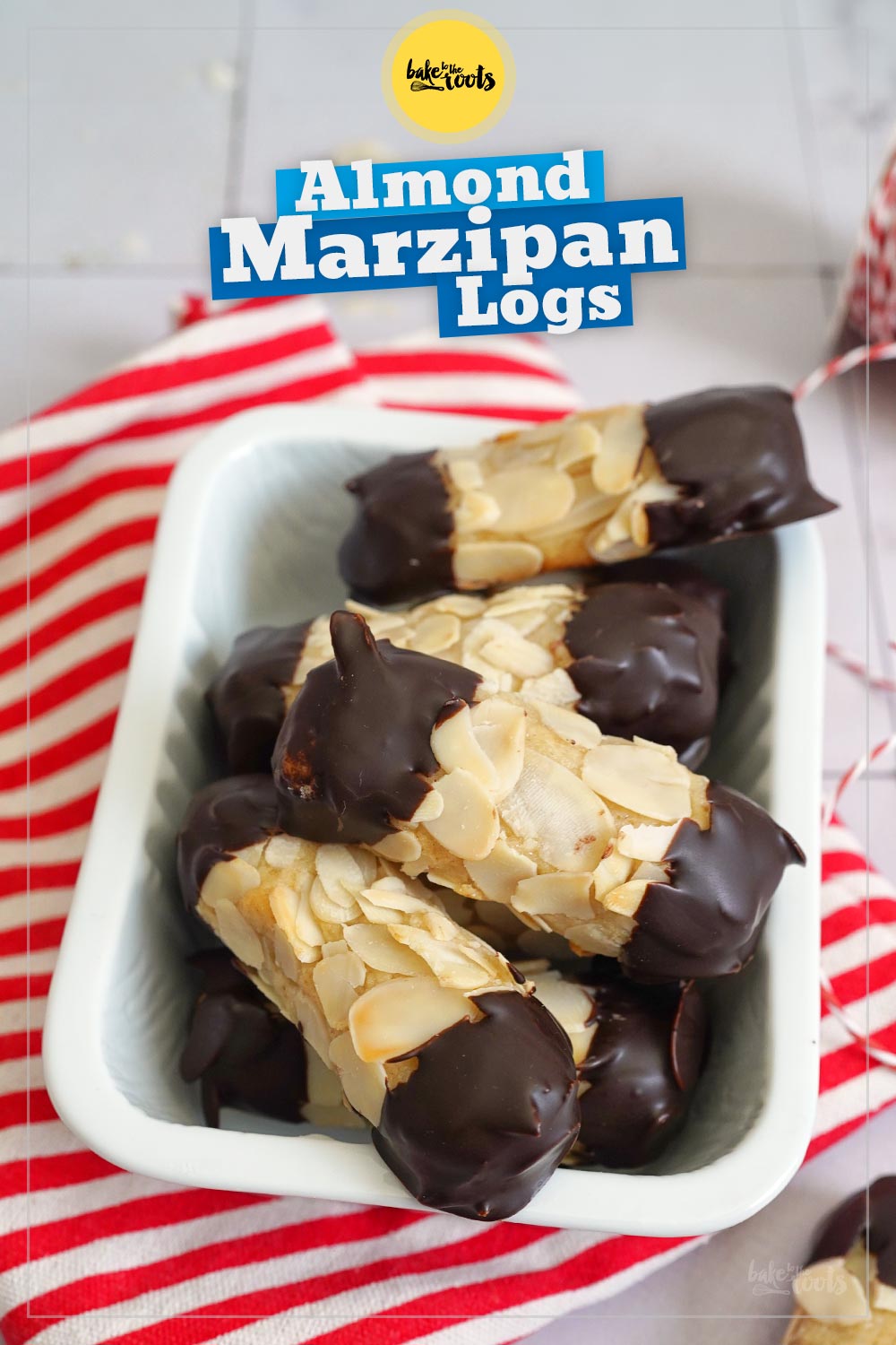 Easy Almond Marzipan Logs | Bake to the roots