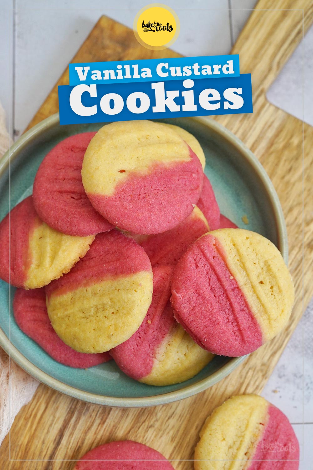 Easy Vanilla Custard Christmas Cookies | Bake to the roots
