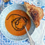 Roasted Tomato & Garlic Soup | Bake to the roots