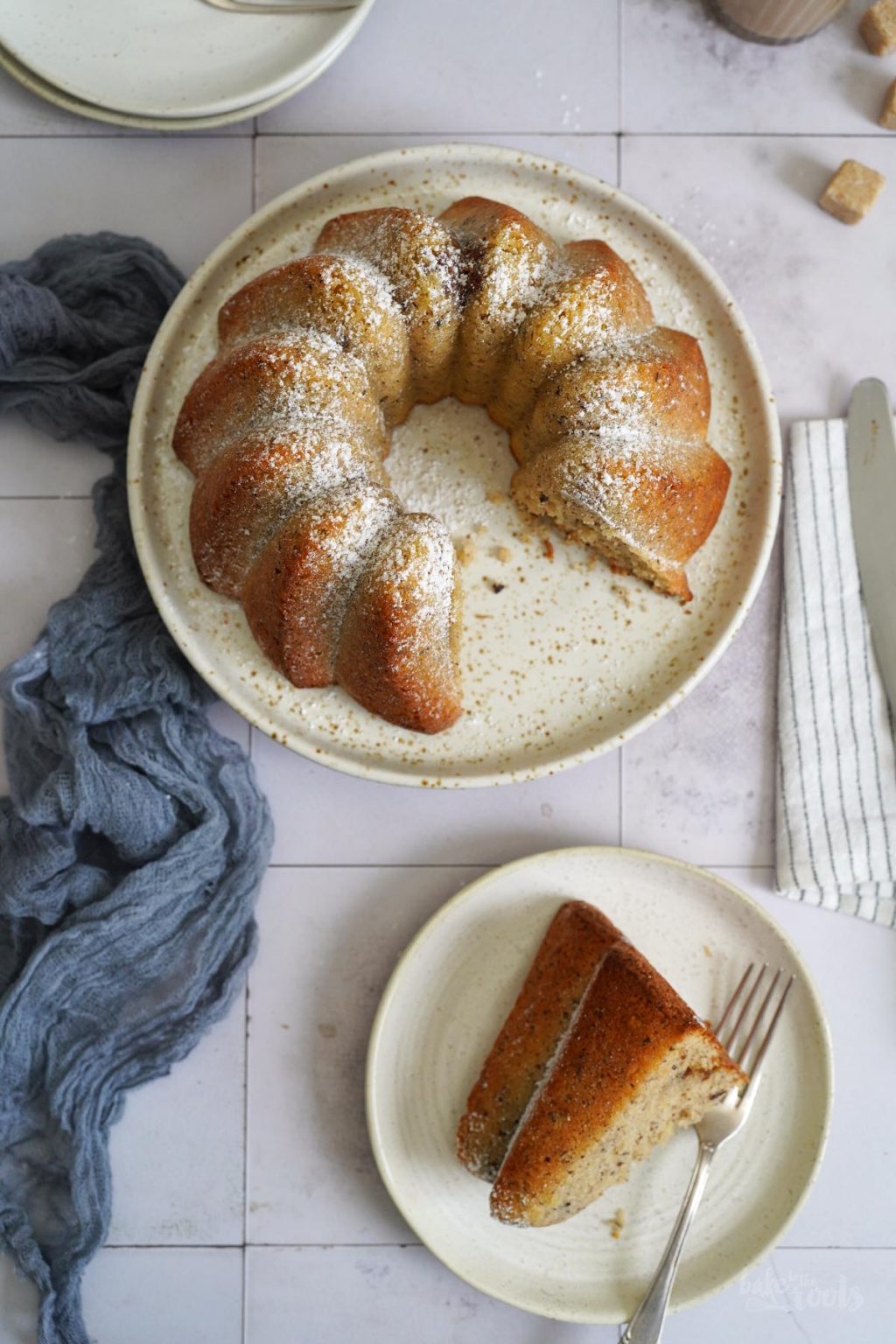 Einfacher Nuss Biscoff Gugelhupf | Bake to the roots