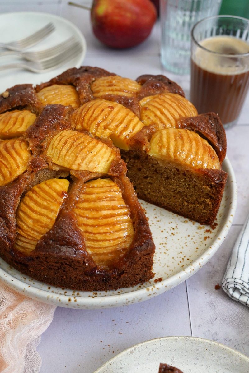 Easy Peasy (Sunken) Apple Cake | Bake to the roots