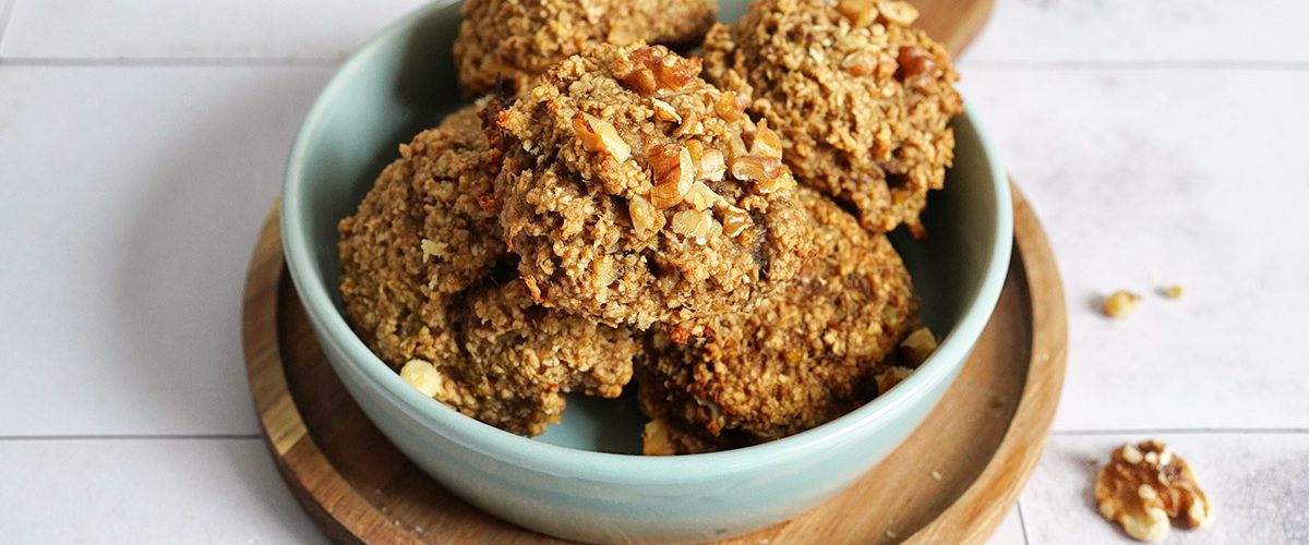 Bananen, Walnuss & Haferflocken Cookies (vegan) | Bake to the roots