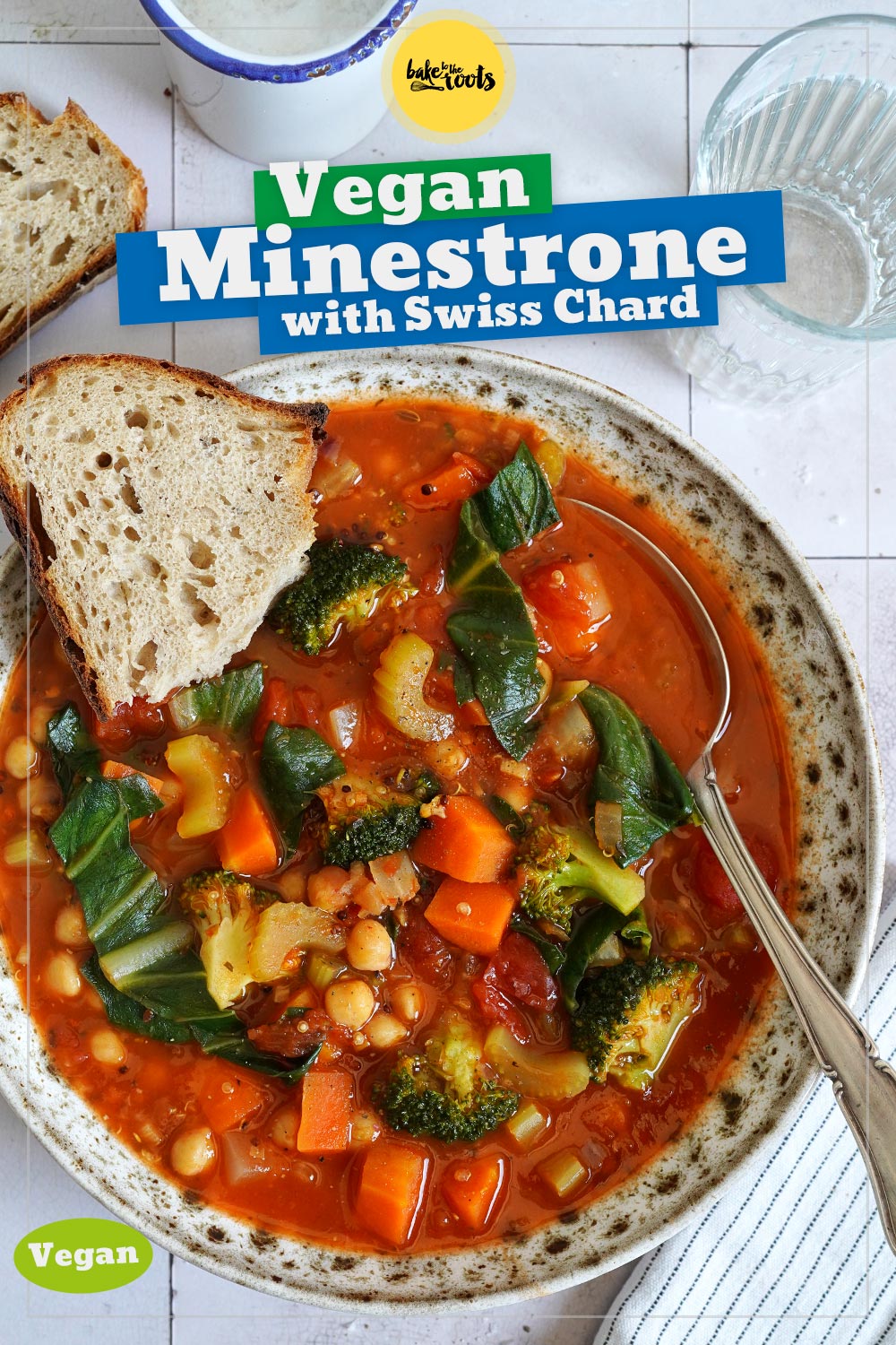 Minestrone with Swiss Chard (vegan) | Bake to the roots
