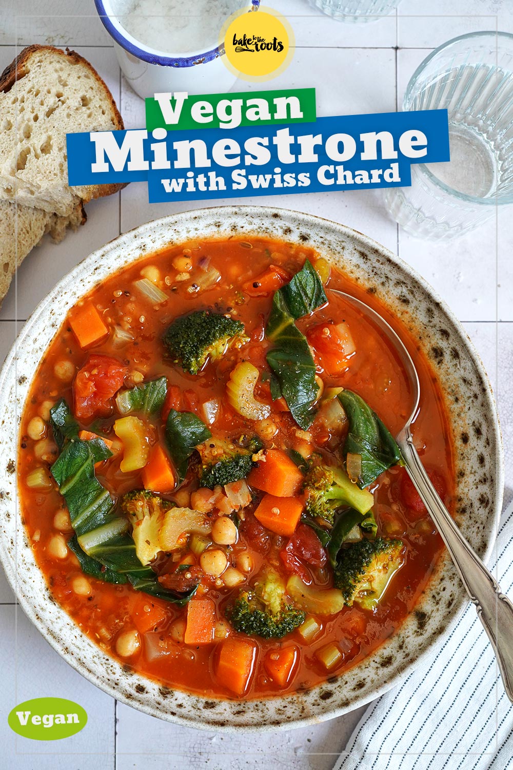 Minestrone with Swiss Chard (vegan) | Bake to the roots
