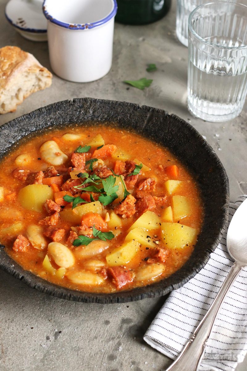 Suppe mit weißen Bohnen, Kartoffeln &amp; Chorizo | BTTR