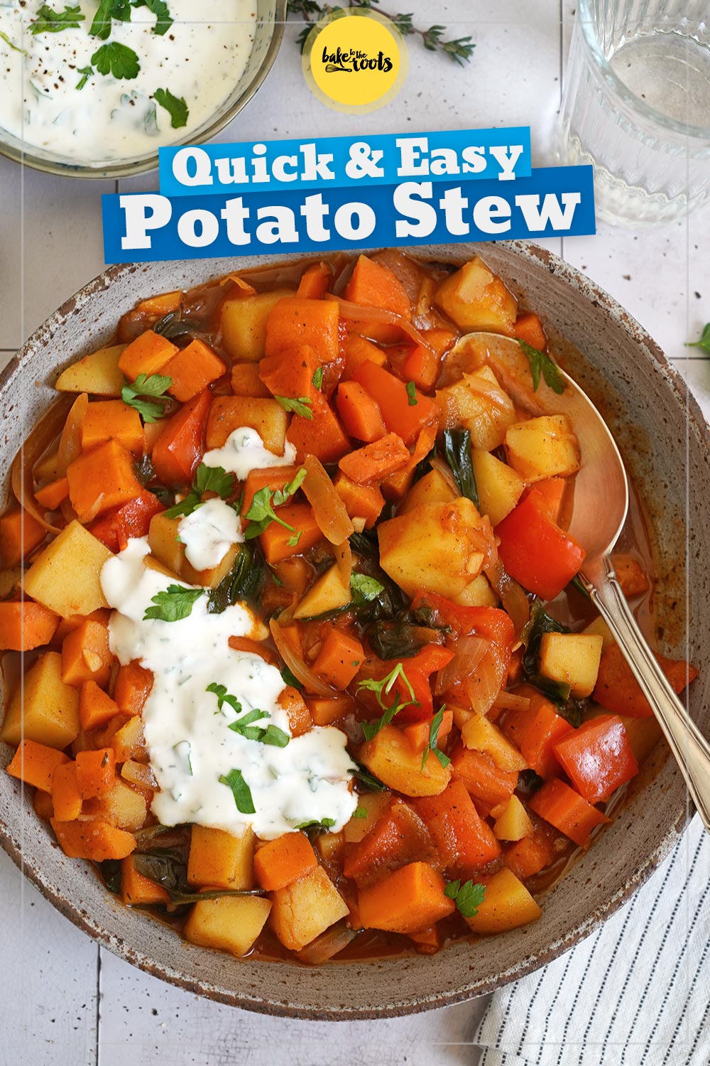 Potato Stew with Carrots & Bell Pepper | Bake to the roots